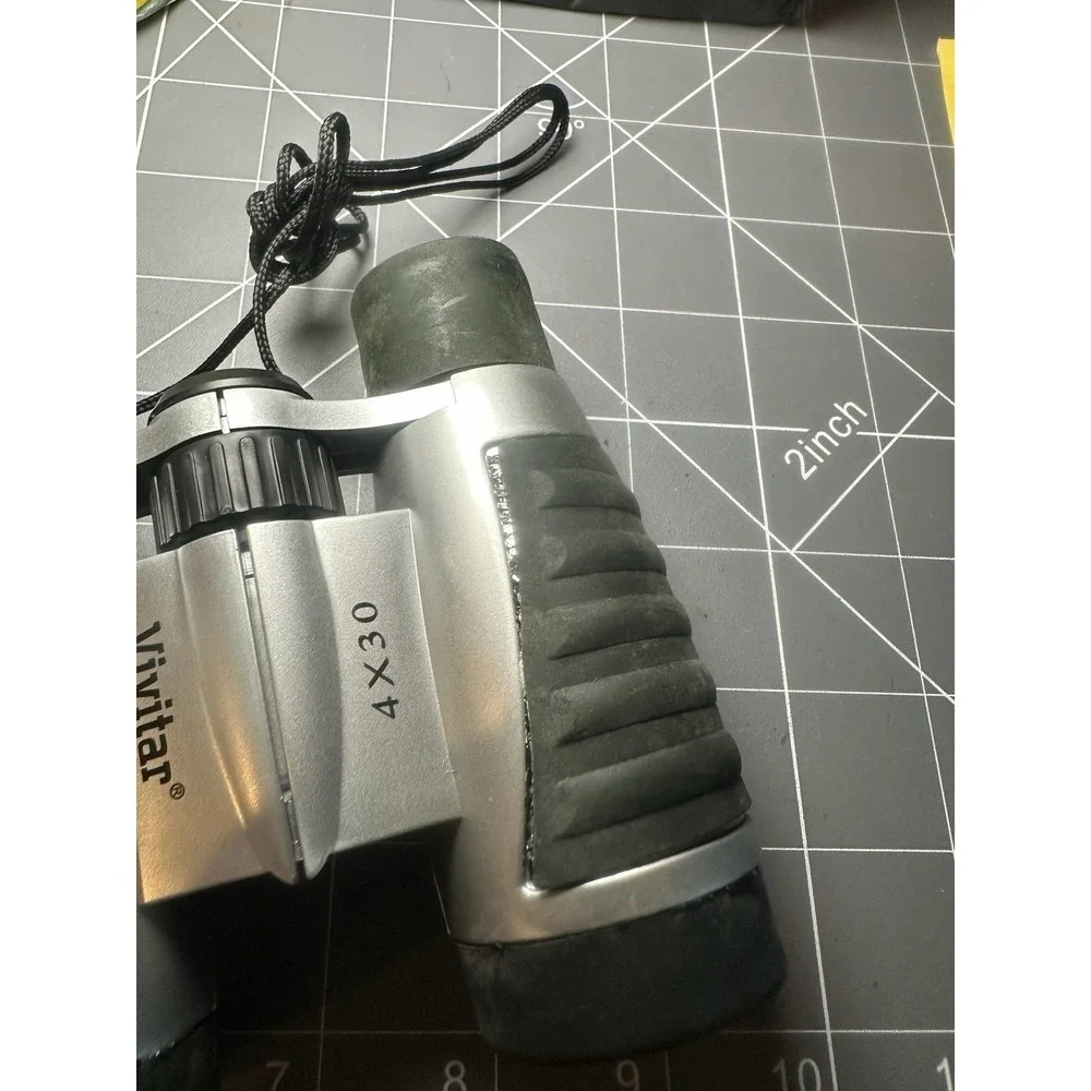 VIVITAR 4X30 Magnification Binoculars w/ UV Coated Optics & Box, Case, Manual